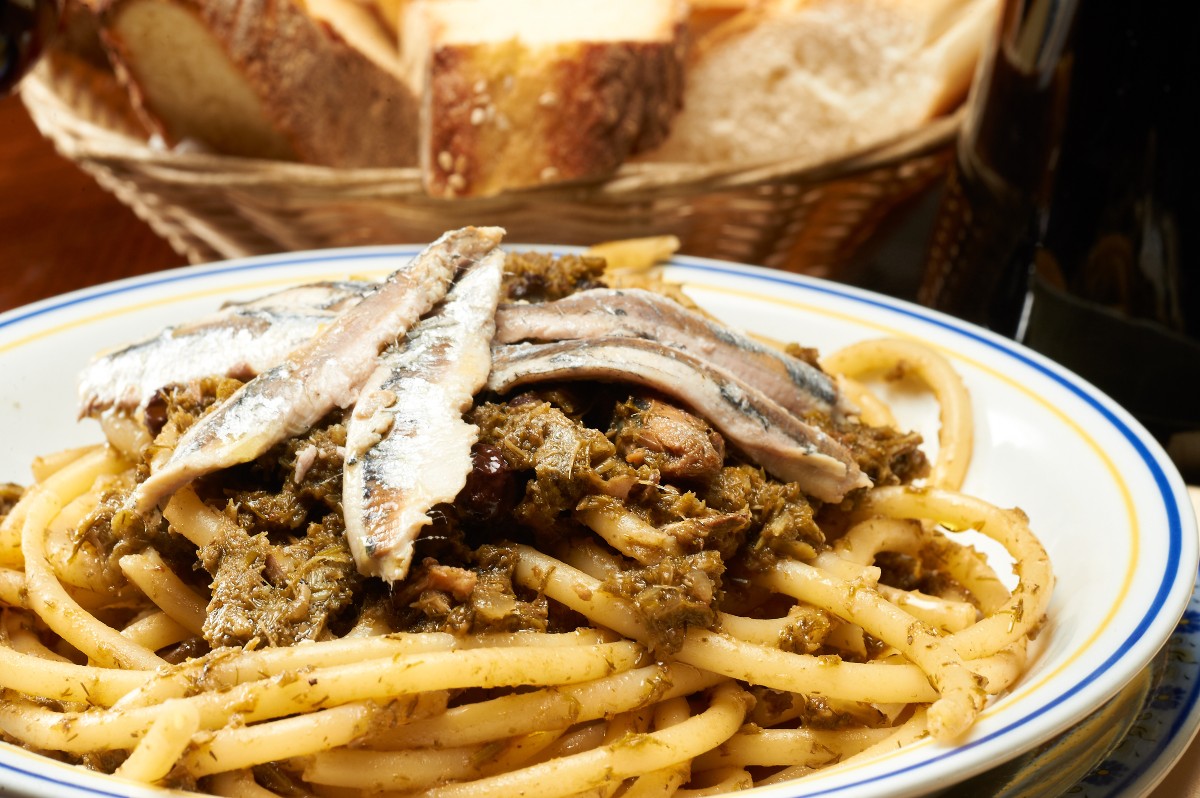 Receta de pasta con sardinas